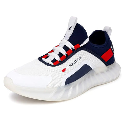 Nautica Men's Casual Fashion Sneakers – Lightweight Breathable Walking and Athletic Shoes with Lace-Up Design, Slip-On Comfort for Gym, Tennis, and Everyday Wear – Size 7.5 Liard Americana