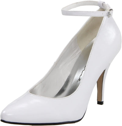 Ellie Shoes Women's 8401 White Heels – Classic Costume or Dress Shoes, Size 7 M US