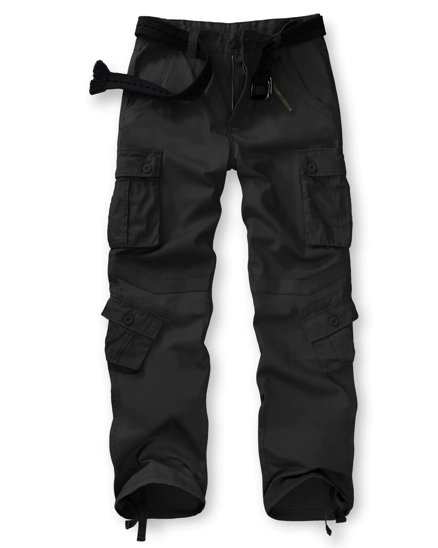 GSGGIG Women's Camo Cargo Pants – Y2K Style Parachute Hiking Pants with Zipper Pocket, Model G2039G, Black 04 – Trendy, Durable Casual Pants for Streetwear and Outdoor Activities