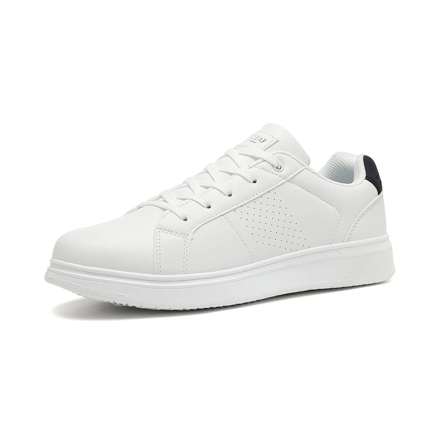 ANALEAF Men's Casual Dress Sneakers – Classic Lightweight Fashion Shoes in White – Versatile Footwear for Everyday, Office, and Semi-Formal Wear