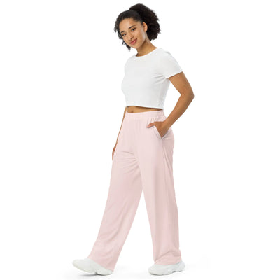 Women’s Pink Lounge Pants – Soft Comfortable High-Waisted Casual Sleepwear Bottoms