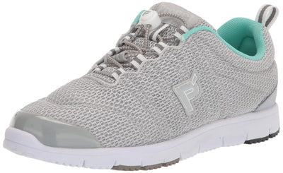 Propét Womens TravelWalker II Sneakers Grey/Mint 7.5 Narrow US