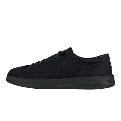 Hey Dude Karina Boho Crochet Women’s Slip-On Sneakers – Black, Size W5 – Comfortable Lightweight Casual Shoes Perfect for Everyday Wear