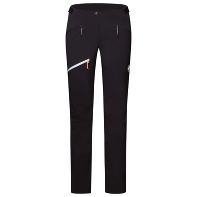 Mammut Women's Taiss SO Pants – Durable Softshell Hiking and Mountaineering Pants in Black, Size 10 Long – Wind-Resistant, Water-Repellent Outdoor Pants for Wom